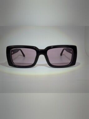 Impression. Black Rectangular Women’s Sunglasses. Approximately 8mm Thick.